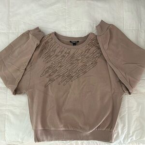 Express embellished sweatshirt, and sweatpants set